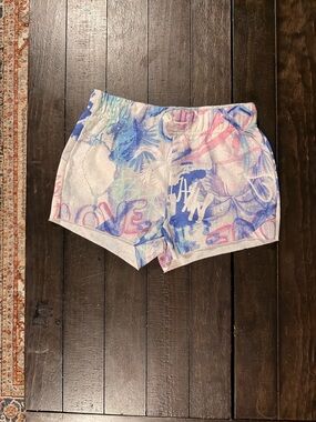 Jolie & Joy Pastel Graffiti Print Lounge Shorts